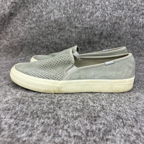 ✅Keds Womens 7.5 Perforated Slip-On Sneakers Gray Casual Comfort Shoes WH60960 - Picture 9 of 11